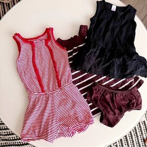 GAP Baby Kids and Old Navy Romper and Dress Bundle 12-18